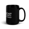 Hostile Environment Survival Tools Logo–Black Glossy Mug - DPx Gear Inc.